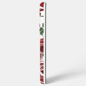 バラ国の赤い緑のヴィンテージフローラ SAMSUNG GALAXYケース (裏面横)