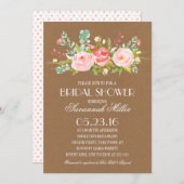 バラ園のクラフト|のブライダルシャワー 招待状 (正面/裏面)