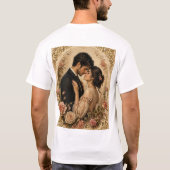 バラ園のロマンス。 Tシャツ (裏面)
