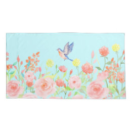 バラ園の枕カバーカバーリバーシブル色2 枕カバー