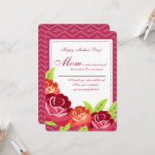 バラ園の母の日カード カード (正面/裏面インサイチュ)