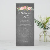 バラ園の花の結婚式メニュー メニュー (スタンド正面)