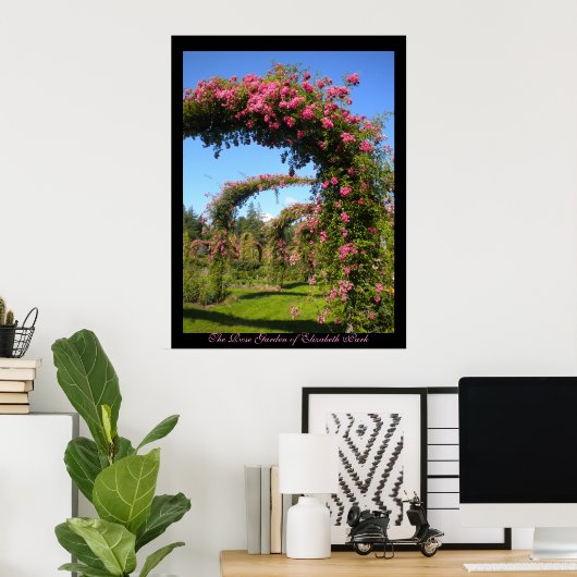バラ園エリザベス・パークのポスター ポスター (ホームオフィス)
