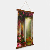 バラ園門 吊り下げ型タペストリー (傾斜あり)