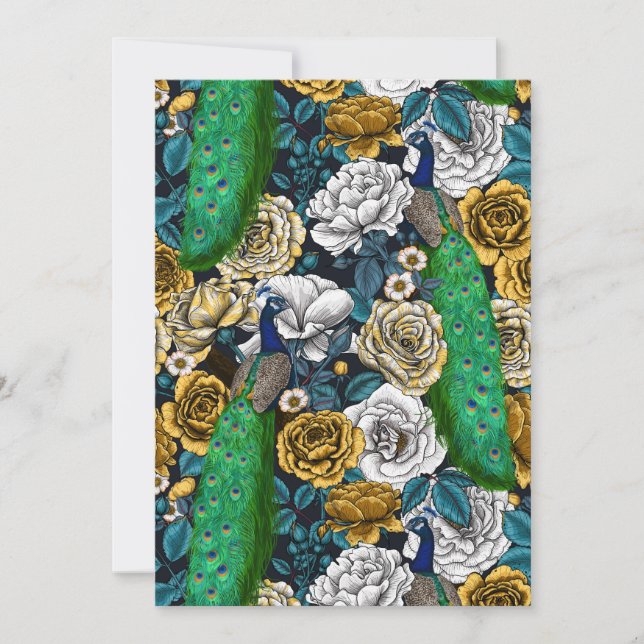 バラ園3の孔雀 (正面)