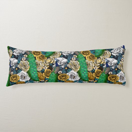 バラ園3の孔雀 ボディピロー (正面)