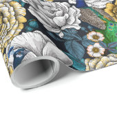 バラ園3の孔雀 ラッピングペーパー (ロールコーナー)