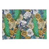 バラ園3の孔雀 枕カバー (正面右)