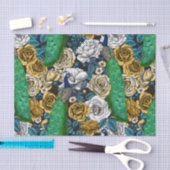 バラ園3の孔雀 薄葉紙 (クラフト)