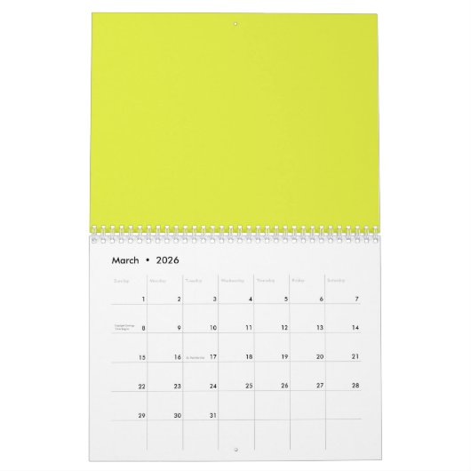 バラ園 カレンダー (3月 2026)