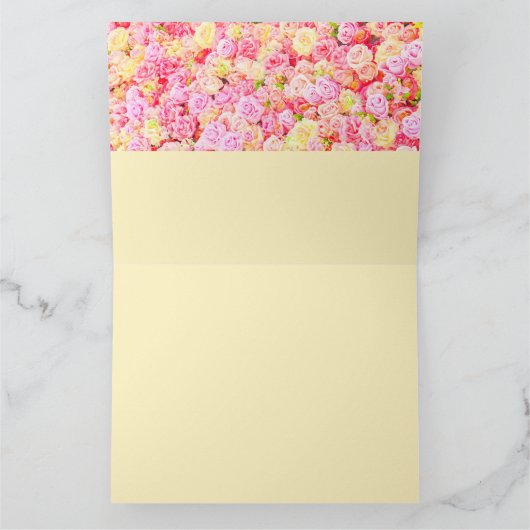 バラ園 カード (内部)