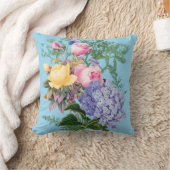 バラ園 クッション (ブランケット)