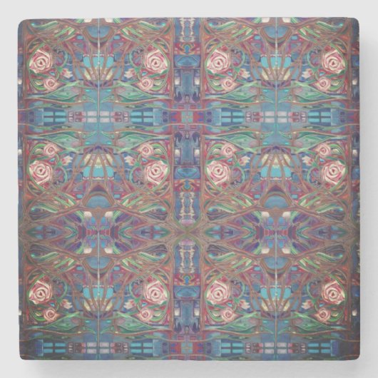 バラ園 ストーンコースター (正面)