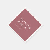 バラ園 |ダークバラ結婚のカクテルナプキン スタンダードカクテルナプキン (角)