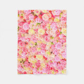 バラ園 フリースブランケット (正面)