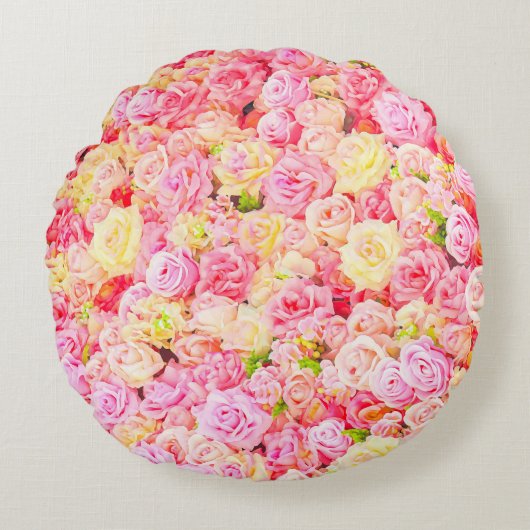 バラ園 ラウンドクッション (正面)