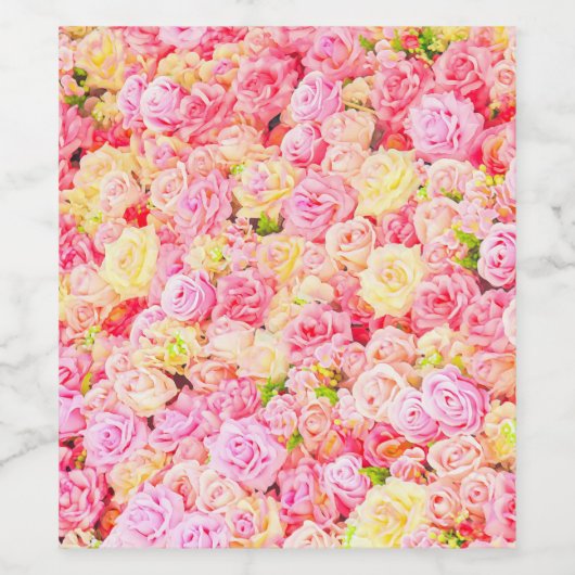 バラ園 ワインラベル (シングルラベル)