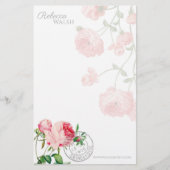 バラ園 便箋 (正面)