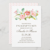 バラ園 | 婚約パーティー 招待状 (正面/裏面)