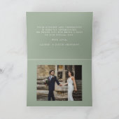 バラ園 |折り畳み写真サンキューカード カード (内部)