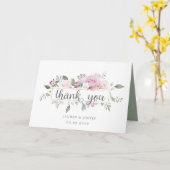 バラ園 |折り畳み写真サンキューカード カード (黄色い花)