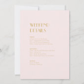 バラ園 |暗いバラバチェロレッテ週末 招待状 (裏面)