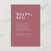 バラ園 |暗いバラ結婚の願い事 エンクロージャーカード (正面)