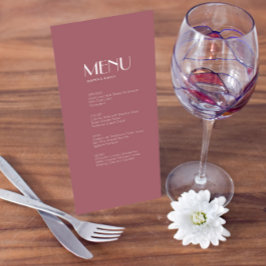 バラ園 |濃いバラ結婚のメニュー メニュー