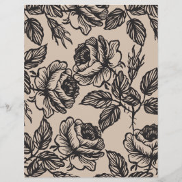 バラ園 |素朴 DIY封筒ライナー チラシ