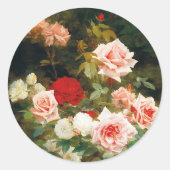 バラ園(1902年) ラウンドシール (正面)