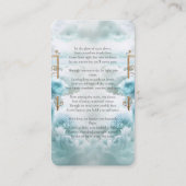 バラ園 – LIA004メモリアル祈りの言葉カード コーリングカード (裏面)