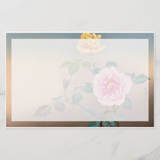 バラ土屋光一絵画の花 便箋 (正面)