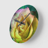 バラ壁時計 ラウンド壁時計 (傾斜)