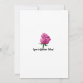 バラ多彩LGBT結婚式招待状 招待状 (裏面)