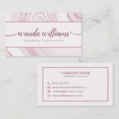 バラ大理石手書き書道名刺 名刺 (正面/裏面)