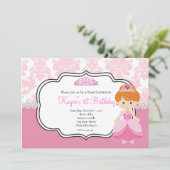 バラ姫 赤髪 ダマスクとパールズ 招待状 (スタンド正面)