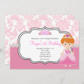 バラ姫 赤髪 ダマスクとパールズ 招待状 (正面/裏面)