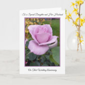 バラ娘と夫結婚記念日 カード (黄色い花)