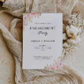 バラ婚約パーティ結婚式招待状 招待状