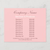 バラ婚約リング結婚の写真家 チラシ (裏面)