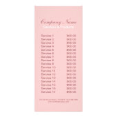 バラ婚約リング結婚の写真家 ラックカード (裏面)