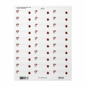 バラ宛名ラベル ラベル (フルシート)