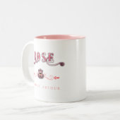 バラ宝石カフェシリーズバイジュウェルズアーサー ツートーンマグカップ (正面左)