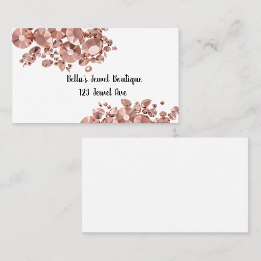 バラ宝石 名刺 (正面/裏面)