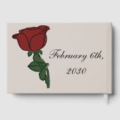 バラ客書 ゲストブック (裏面)