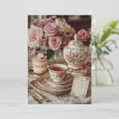 バラ室 | ローズウォーターのグロー 招待状 (スタンド正面)