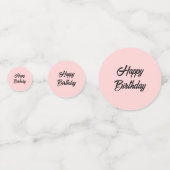 バラ幾何ライオンヘッド誕生日 コンフェッティ (正面)