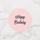 バラ幾何ライオンヘッド誕生日 コンフェッティ (スモール正面)