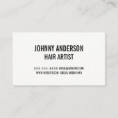 バラ幾何学的パターン |サロンシザー 名刺 (裏面)