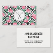 バラ幾何学的パターン |サロンシザー 名刺 (正面/裏面)